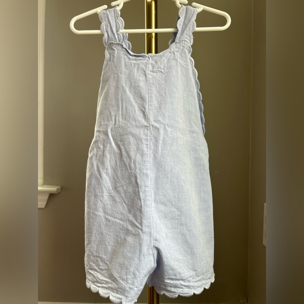 Bella Bliss Scallop Chambray Romper